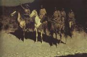 Frederic Remington Who Comes There (mk43) china oil painting reproduction